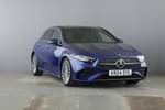 2024 Mercedes-Benz A Class Hatchback A180 AMG Line Premium Plus 5dr Auto in Spectral blue metallic at Mercedes-Benz of Hull