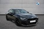 2023 BMW 2 Series Coupe 220i M Sport 2dr Step Auto in Black Sapphire metallic paint at Listers Boston (BMW)