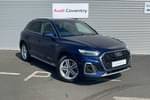 2022 Audi Q5 Estate 45 TFSI Quattro S Line 5dr S Tronic in Navarra blue, metallic at Coventry Audi
