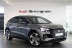 2024 Audi Q4 e-tron Sportback 210kW 45 82kWh Black Edition 5dr Auto in Typhoon grey, metallic at Birmingham Audi