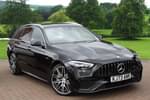 2024 Mercedes-Benz C Class AMG Estate C43 4Matic Premium Plus 5dr 9G-Tronic in Obsidian black metallic at Mercedes-Benz of Grimsby