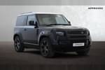 2023 Defender Diesel Estate 3.0 D250 X-Dynamic HSE 90 3dr Auto in Santorini Black at Listers Land Rover Solihull