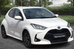 2023 Toyota Yaris Hatchback 1.5 Hybrid Design 5dr CVT in Pure White at Listers Toyota Cheltenham