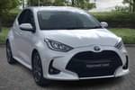 2021 Toyota Yaris Hatchback 1.5 Hybrid Excel 5dr CVT in White at Listers Toyota Cheltenham